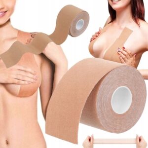 TAŚMA UNOSZĄCA PODTRZYMUJĄCA PODNOSZĄCA MODELUJĄCA BIUST PIERSI BEŻ 5 METR