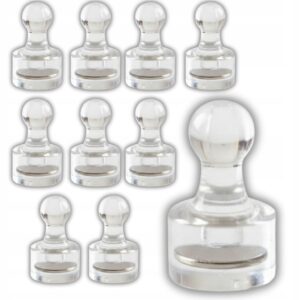 MAGNESY NA LODÓWKĘ DO TABLICY MAGNES PINEZKA MAGNESY NEODYMOWE - 10x