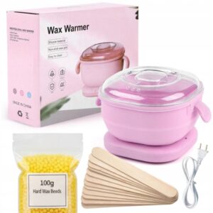 PODGRZEWACZ DO WOSKU ZESTAW DO DEPILIACJI WŁOSÓW TWARDY WOSK 100G PATYCZKI