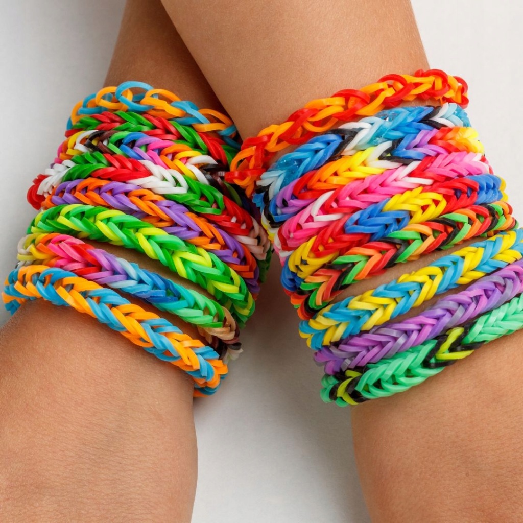 GUMKI DO ROBIENIA BRANSOLETEK BIŻUTERII ZESTAW GUMEK LOOM BANDS ETUI 1500 - obrazek 2