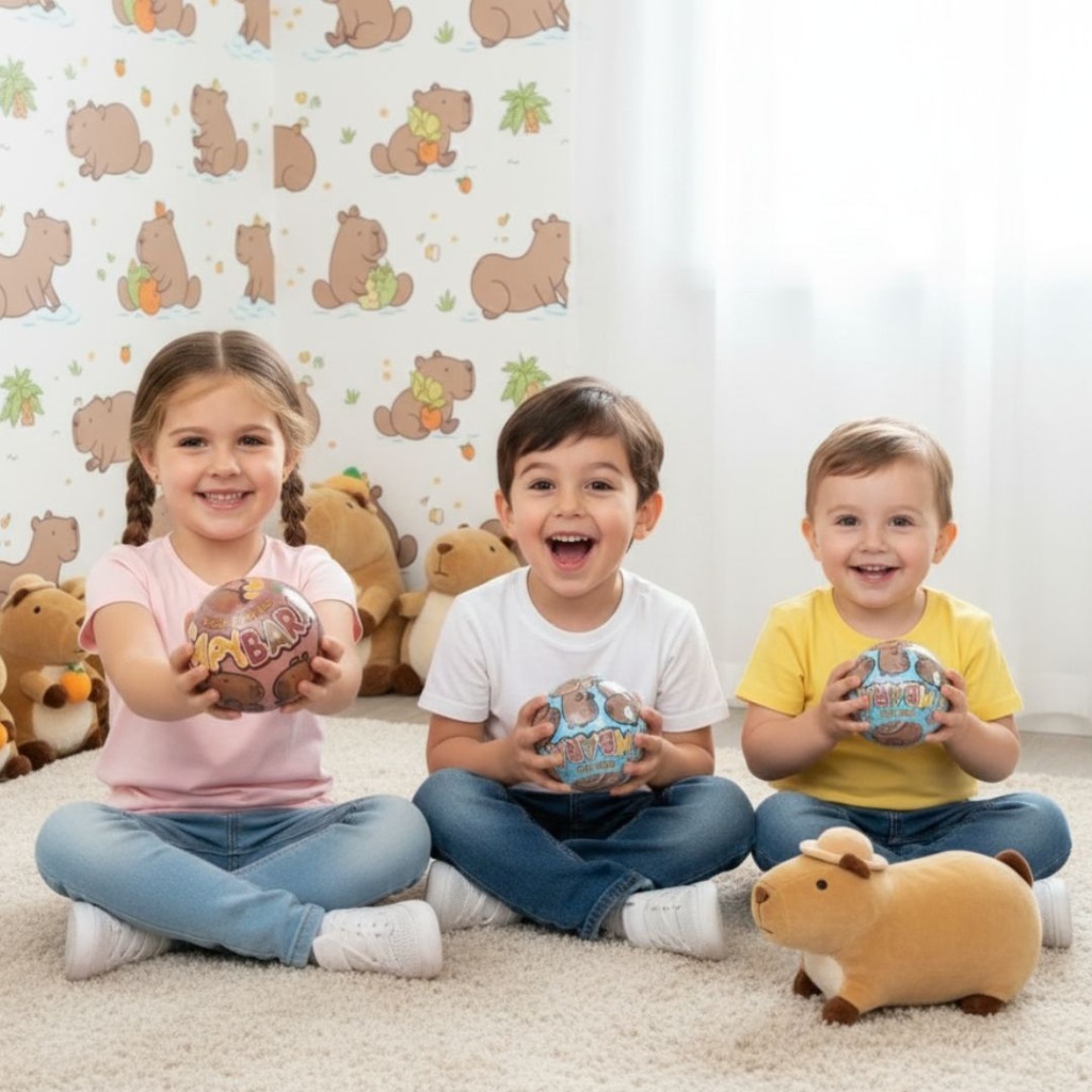JAJKO ZABAWKA NIESPODZIANKA CAPYBARA KAPIBARA DLA DZIECKA FIGURKA - PREZENT - obrazek 2