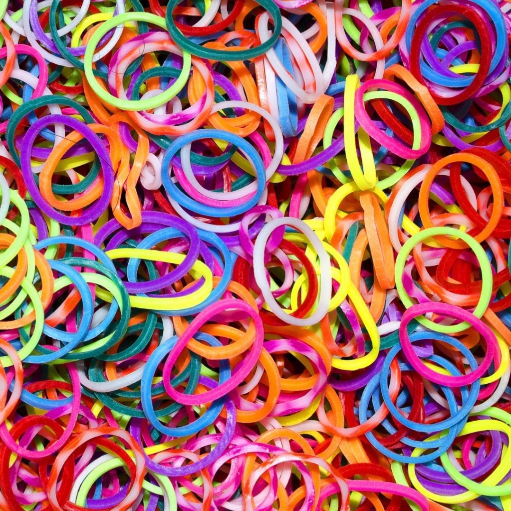 GUMKI DO ROBIENIA BRANSOLETEK BIŻUTERII ZESTAW GUMEK LOOM BANDS ETUI 1500 - obrazek 3