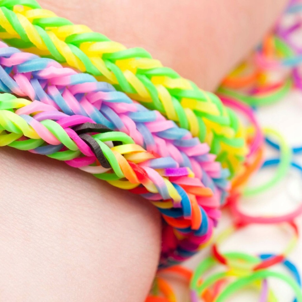 GUMKI DO ROBIENIA BRANSOLETEK BIŻUTERII ZESTAW GUMEK LOOM BANDS ETUI 1500 - obrazek 4