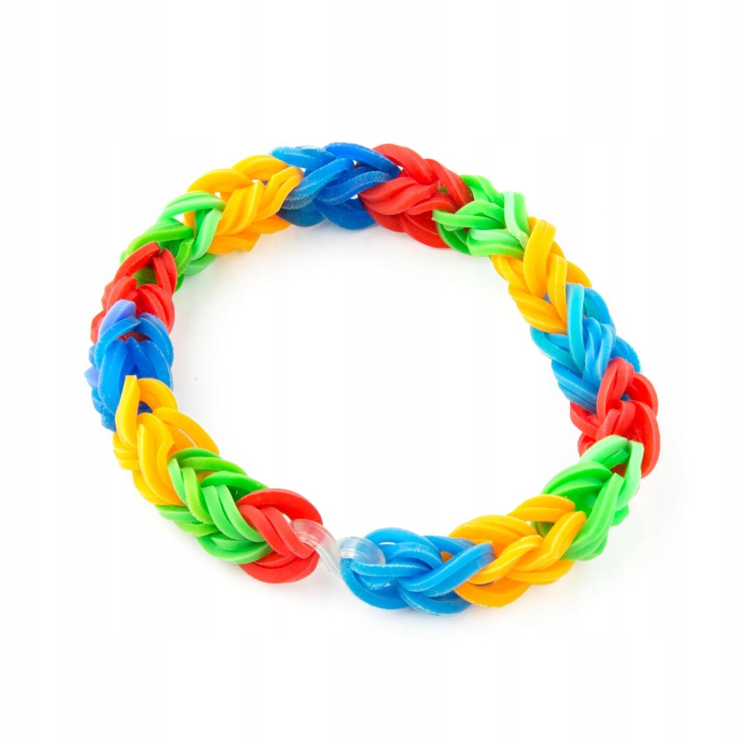 GUMKI DO ROBIENIA BRANSOLETEK BIŻUTERII ZESTAW GUMEK LOOM BANDS ETUI 1000 - obrazek 12