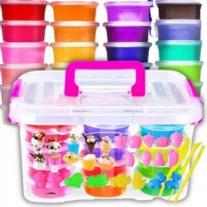 LABORATORIUM SLIME DUŻY ZESTAW DLA DZIECI GLUTY AKCESORIA BIG BOX 57w1- XXL