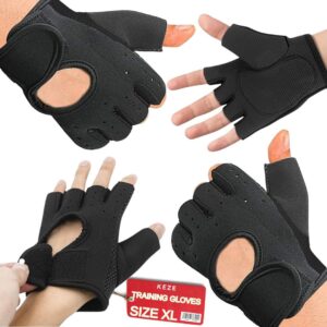 RĘKAWICZKI DO ĆWICZEŃ SIŁOWYCH SIŁOWNIA TRENING FITNESS CROSSFIT ROZMIAR XL