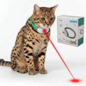 OBROŻA DLA KOTA Z LASEREM ZABAWKA 2 TRYBY ŁADOWARKA USB AUTO-WYŁĄCZANIE