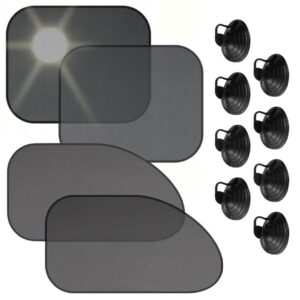 ZESTAW SAMOCHODOWE ZASŁONKI PRZECIWSŁONECZNE PRZYSSAWKI OCHRONA PRZED UV