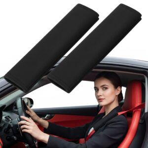 2x NAKŁADKI NA PASY BEZPIECZEŃSTWA POKROWCE OSŁONY MIĘKKIE TRWAŁE MOCNE BLK